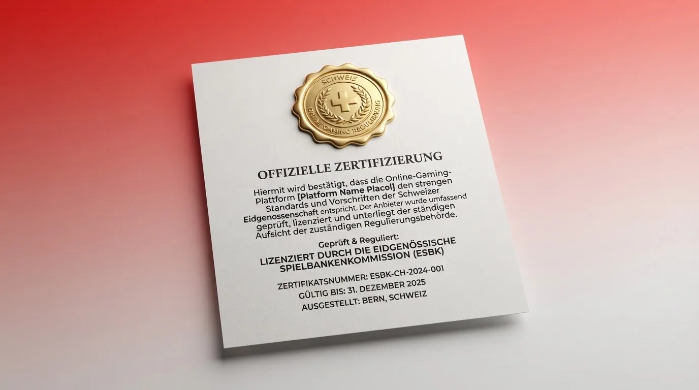 Das offizielle ESBK-Logo auf einem Dokument mit dem Titel «Geldspielgesetz (BGS)»