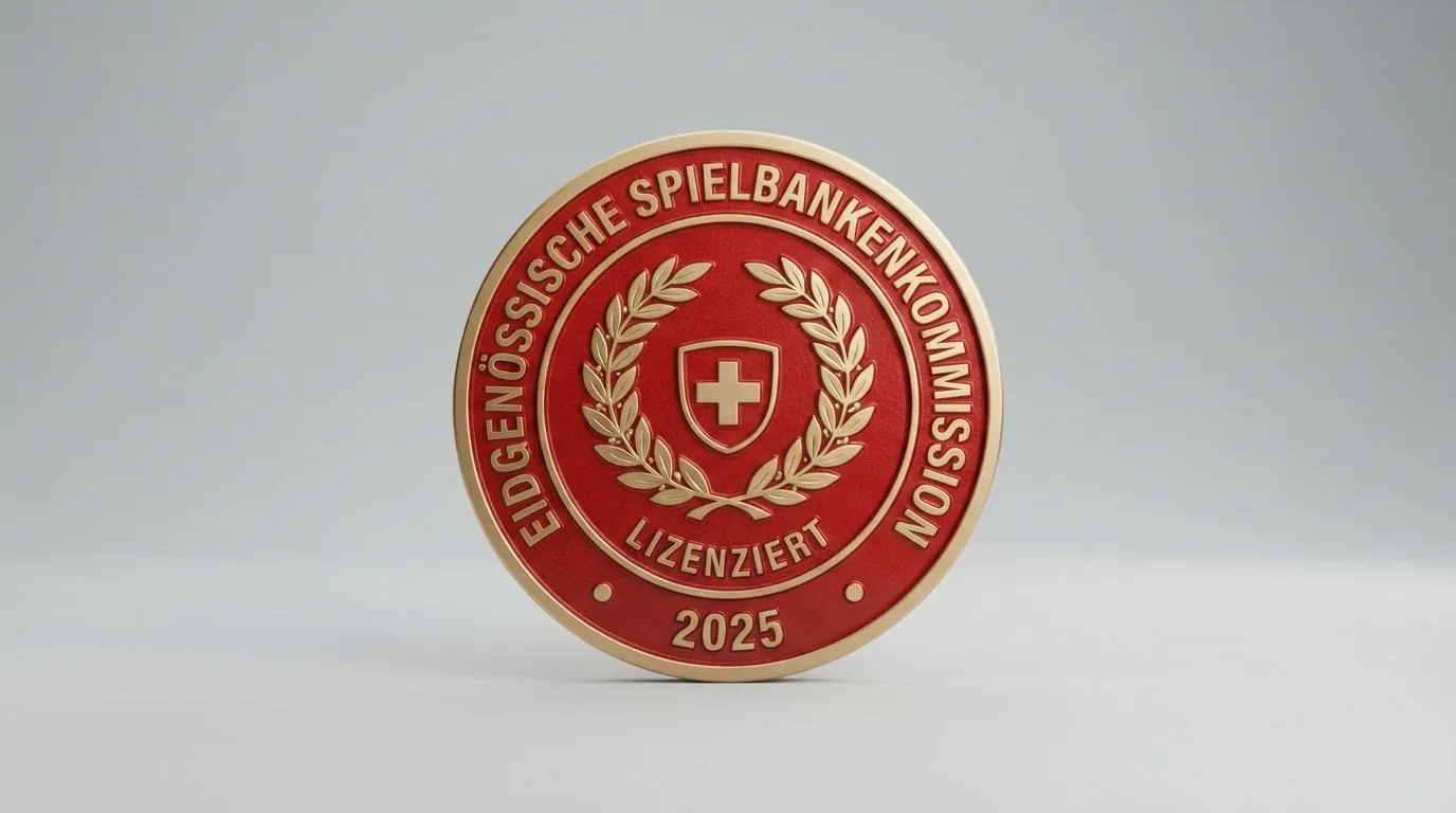 Offizielles Gebäude oder Logo der Eidgenössischen Spielbankenkommission in der Schweiz, Archivbild mit neutraler Bildsprache